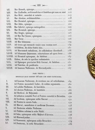 Iso'Yahb patriarchae III. Liber epistularum. 2 volumes (complete set)[newline]M6393-12.jpg