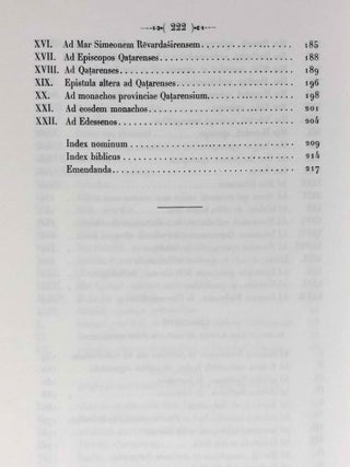 Iso'Yahb patriarchae III. Liber epistularum. 2 volumes (complete set)[newline]M6393-13.jpg