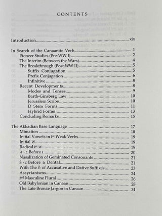 Canaanite in the Amarna tablets. Volumes I-IV (complete set)