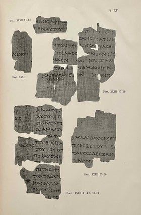 Papyrus grecs bibliques (papyrus F. Inv. 266). Volumina de la Genèse et du Deutéronome. Volume I: Introduction. Volume II: Texte et Planches (complete set)[newline]M6419a-10.jpeg