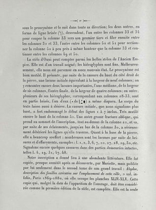 L'inscription d'Ouni. Publiée avec aperçu grammatical, notes et glossaire.