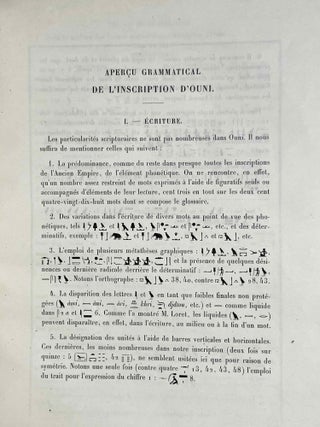 L'inscription d'Ouni. Publiée avec aperçu grammatical, notes et glossaire.