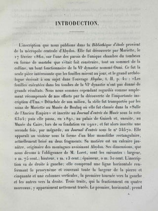 L'inscription d'Ouni. Publi&eacute;e avec aper&ccedil;u grammatical, notes et glossaire.