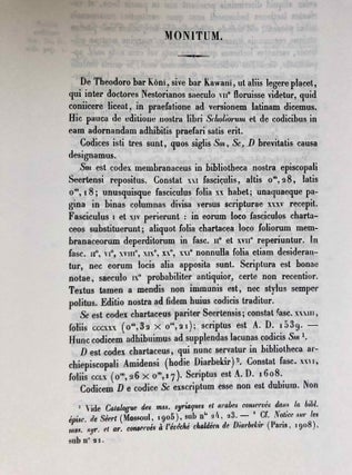Theodorus Bar Koni Liber Scholiorum I-II (Syriac text) (complete set)[newline]M6427-03.jpg