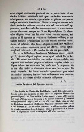 Theodorus Bar Koni Liber Scholiorum I-II (Syriac text) (complete set)[newline]M6427-04.jpg