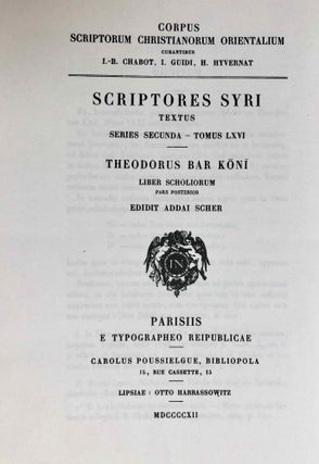 Theodorus Bar Koni Liber Scholiorum I-II (Syriac text) (complete set)[newline]M6427-07.jpg