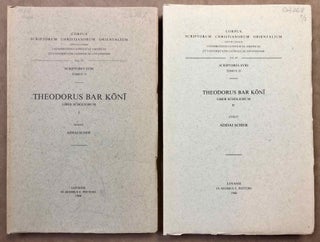 Item #M6427 Theodorus Bar Koni Liber Scholiorum I-II (Syriac text) (complete set). HESPEL Robert...[newline]M6427.jpg
