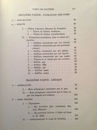 Le Pélasgique. Essai sur une langue indo-européenne préhellénique.[newline]M6442-07.jpg