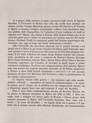 Scritti dedicati alla memoria di Ippolito Rosellini, nel primo centenario della morte (4 giugno 1943). A cura dell' Università di Firenze.[newline]M6445c-06.jpeg