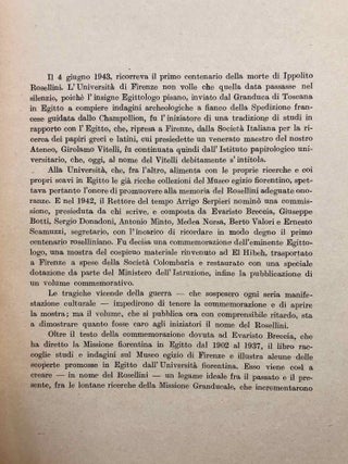 Scritti dedicati alla memoria di Ippolito Rosellini, nel primo centenario della morte (4 giugno 1943). A cura dell' Università di Firenze.[newline]M6445d-06.jpg