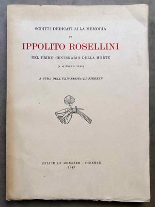 Item #M6445d Scritti dedicati alla memoria di Ippolito Rosellini, nel primo centenario della...[newline]M6445d.jpg