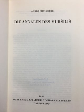 Die Annalen des Mursilis