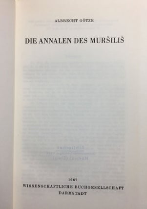 Die Annalen des Mursilis