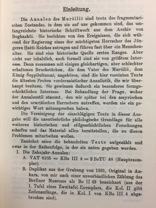 Die Annalen des Mursilis