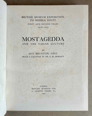 Mostagedda and the Tasian culture. British museum expedition to Middle Egypt. First and second years: 1928 and 1929.[newline]M6457a-02.jpeg