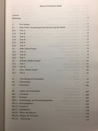 Die altägyptischen Festkalender in den Tempeln der griechisch-römischen Epoche