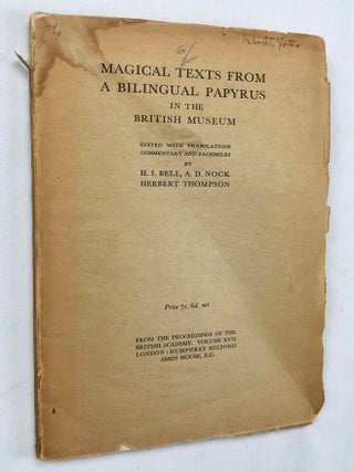 Magical texts from a bilingual papyrus in the British Museum
