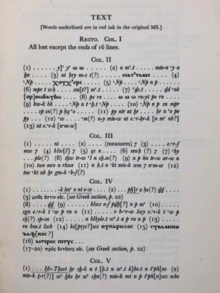 Magical texts from a bilingual papyrus in the British Museum