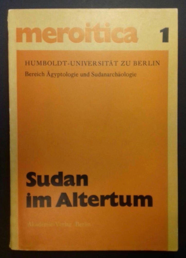 Item #M6483 Sudan im Altertum. HINTZE Fritz.[newline]M6483.jpg