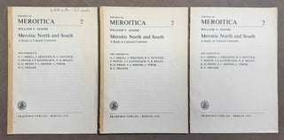 Item #M6484a Meroitic North and South. A study in cultural contrasts. 3 offprints. ADAMS William Y