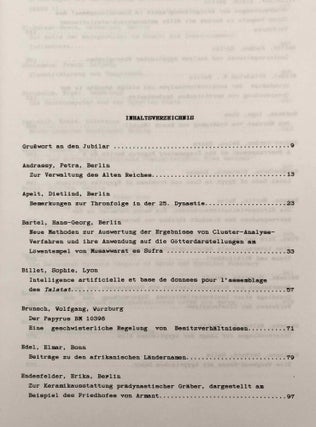 Studia in honorem Fritz Hintze
