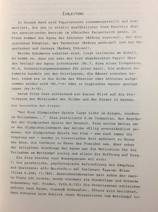 Zehn agonistische Papyri