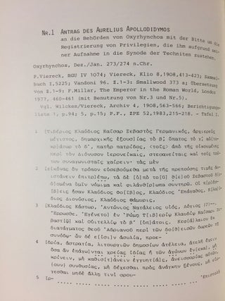 Zehn agonistische Papyri