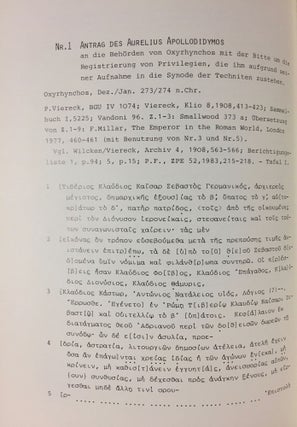 Zehn agonistische Papyri