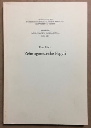 Item #M6491 Zehn agonistische Papyri. FRISCH Peter