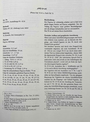 Die Totenbuch-Handschriften der 18. Dynastie im Ägyptischen Museum Cairo. Band I: Text. Band II: Tafeln (complete set)[newline]M6504a-08.jpeg