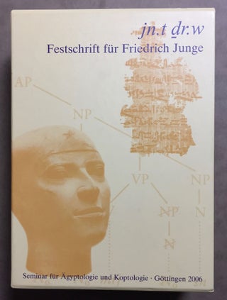Jn.t dr.w - Festschrift Friedrich Junge. 2 volumes (complete set)[newline]M6505a-01.jpg