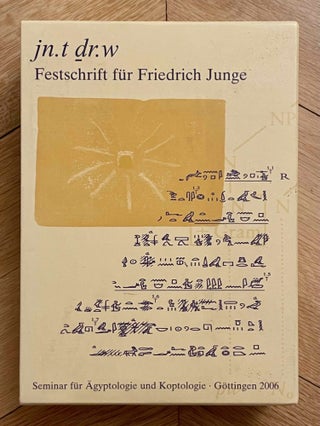 Jn.t dr.w - Festschrift Friedrich Junge. 2 volumes (complete set)