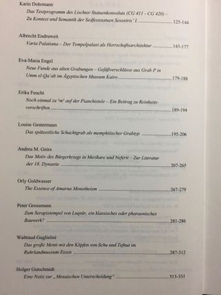 Jn.t dr.w - Festschrift Friedrich Junge. 2 volumes (complete set)