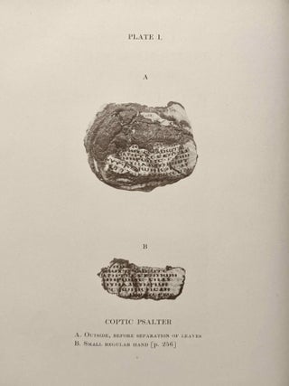 The Coptic Manuscripts in the Freer Collection