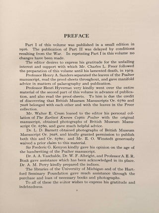 The Coptic Manuscripts in the Freer Collection