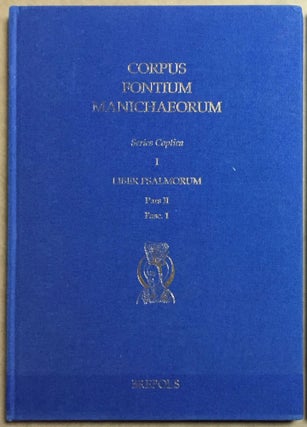 Item #M6517 Corpus fontium Manichaeorum. Series coptica 1. Psalm Book. Part II, Fasc. 1. Die...[newline]M6517.jpg