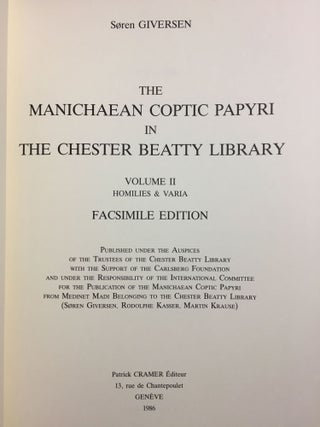 The Manichaean Coptic papyri in the Chester Beatty Library. Volume II: Homilies & varia[newline]M6519-01.jpg
