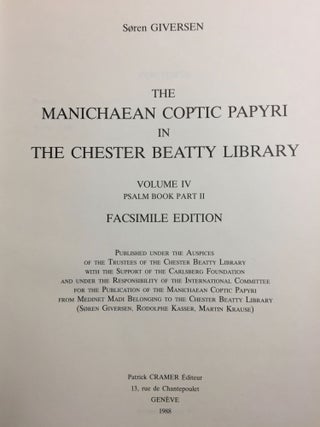 The Manichaean Coptic papyri in the Chester Beatty Library. Volume IV: Psalm Book part 2 (fascimile edition)[newline]M6520-02.jpg