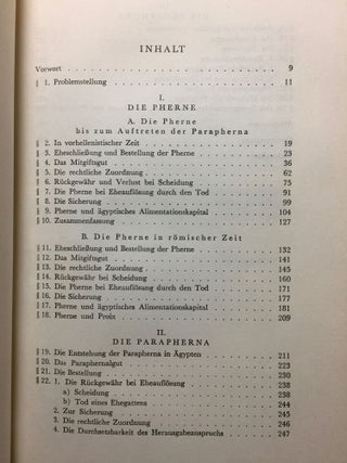 Ehegüterrechtliche Verhältnisse in den griechischen Papyri Ägyptens bis Diokletian