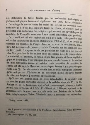 Le sacrifice de l'oryx