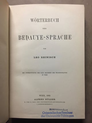 Wörterbuch der Bedauye-Sprache[newline]M6538-03.jpg