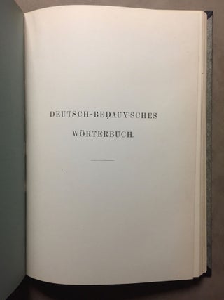 Wörterbuch der Bedauye-Sprache[newline]M6538-05.jpg