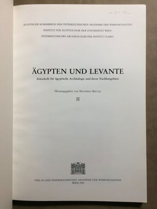 Ägypten und Levante. Band I & II.