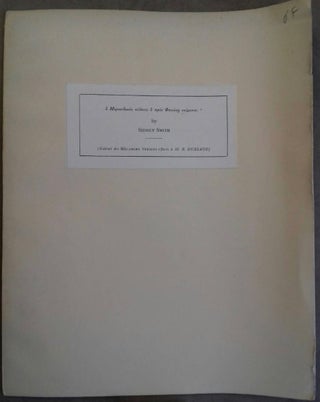 Item #M6560 O myriandikos kolpos o pros phoinike keimenos. SMITH Sidney