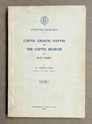 Item #M6576a Coptic gnostic papyri in the Coptic Museum at Old Cairo. Vol. 1 (all published)....[newline]M6576a-00.jpeg