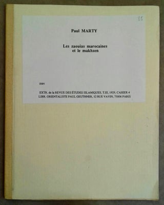 Item #M6609 Les zaouias marocaines et le makhzen. MARTY Paul[newline]M6609.jpg