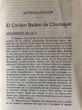 El libro de Chilam Balam de Chumayel. Traducción del idioma maya al castellano.[newline]M6662-02.jpg