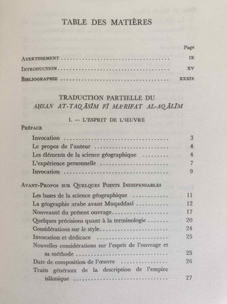 Ahsan at-Taqâsîm fî ma'rîfat al-aqâlîm (la meilleure répartition pour la connaissance des provinces)