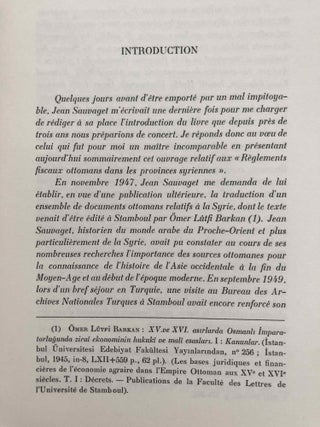 Règlements fiscaux ottomans. Les provinces syriennes.