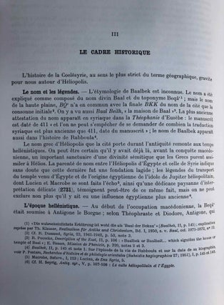Inscriptions grecques et latines de la Syrie. Tome VI: Baalbek et Beqa'. Nos 2711-3017.